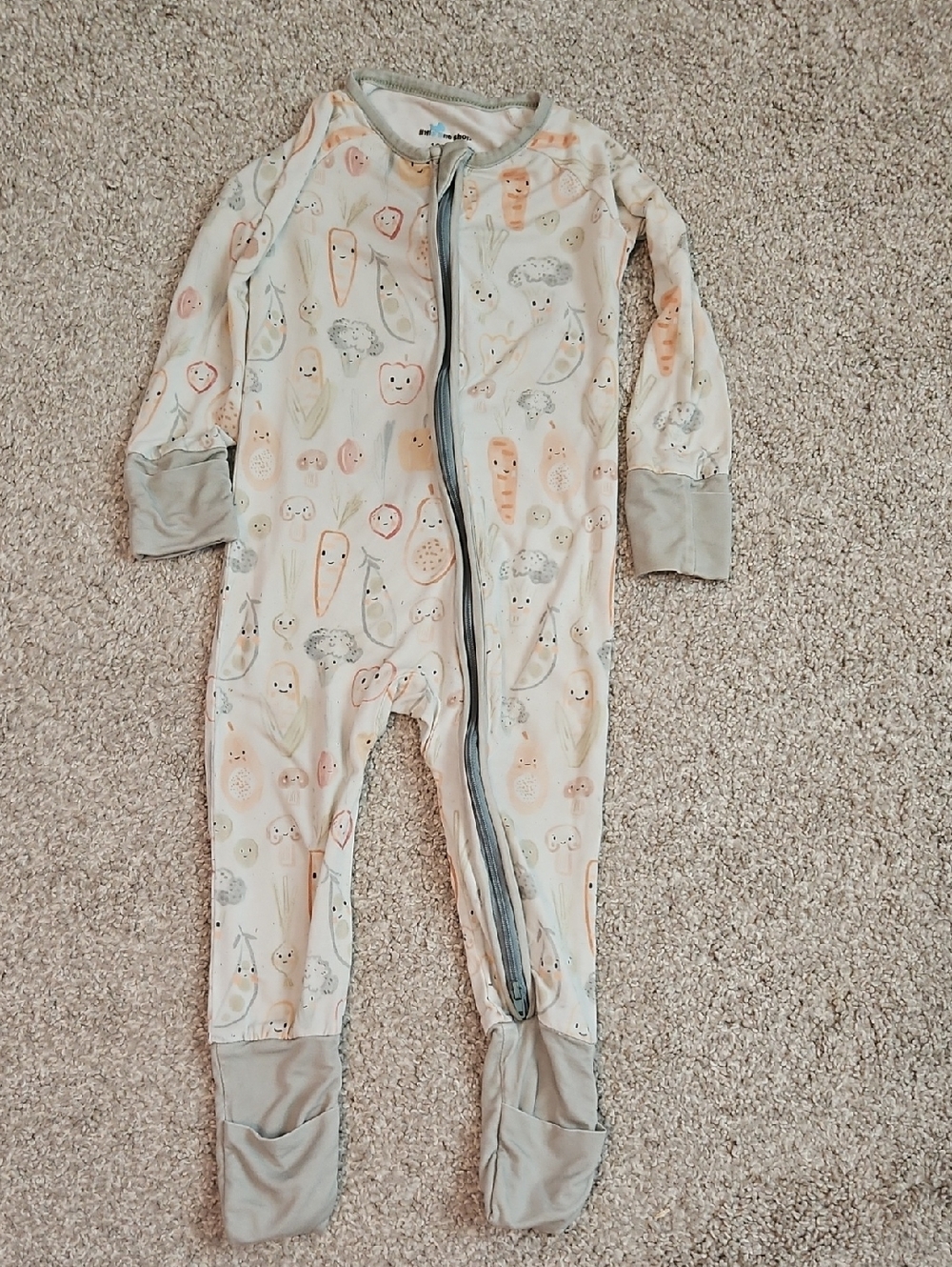 Little One Shop Bamboo Veggie Zip Sleeper 12-18M